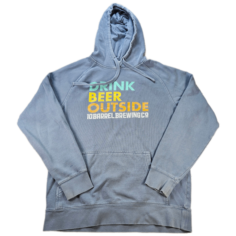 10 Barrel Brewing Drink Beer Outside Hoodie Men's Medium Cotton Blend